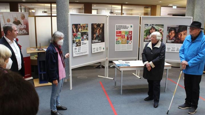 Eröffnung der Wanderausstellung im Foyer der Sparkasse Scheinfeld