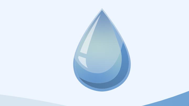 Bild eines Wassertropfens